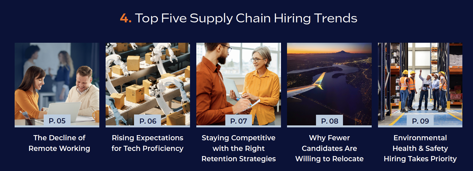 Top 2025 supply chain hiring trends infographic